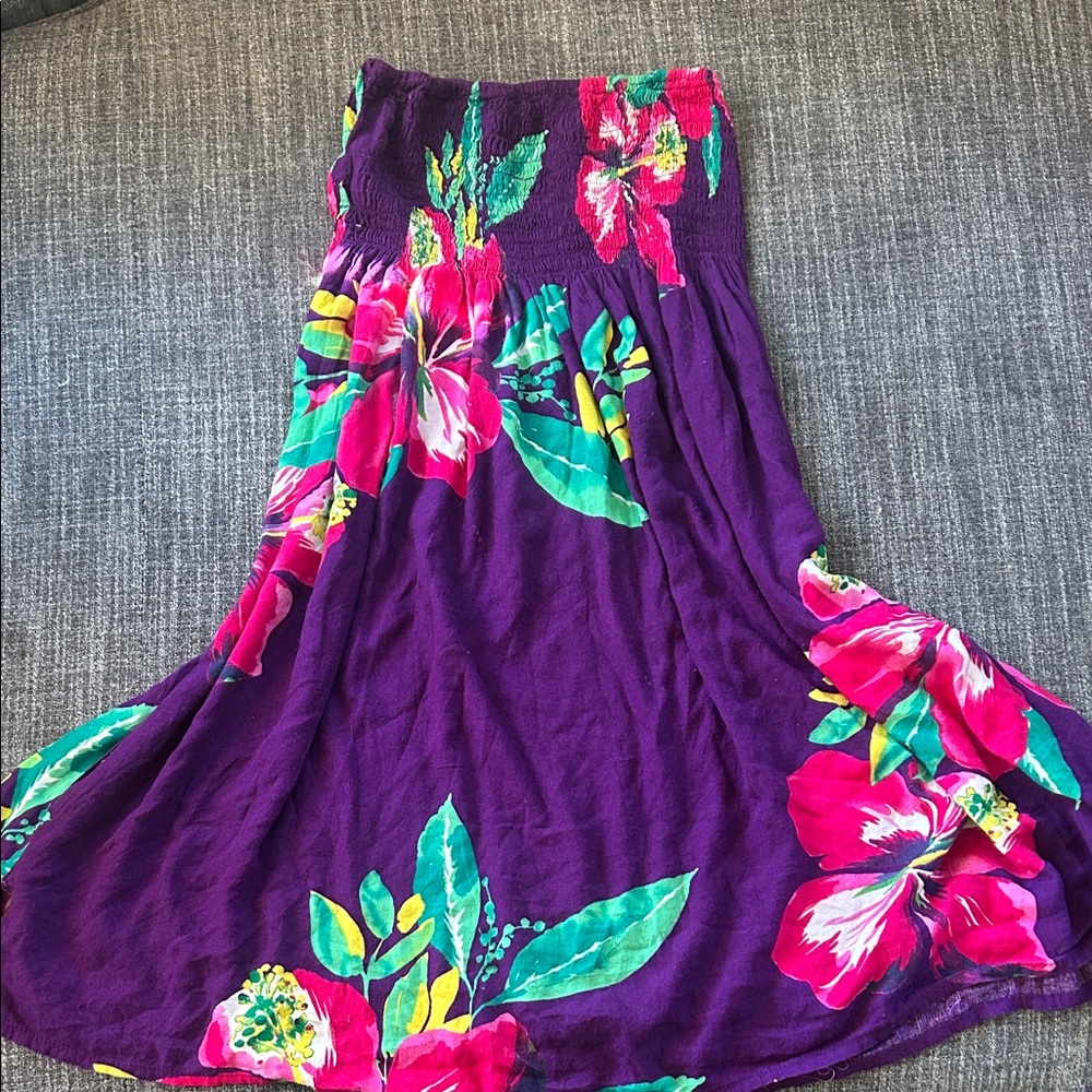 Floral Purple Hawaiian dress